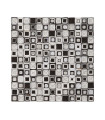 Home Solutions 雜誌編織掛飾 - 黑白幾何方錐編織