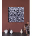 Home Solutions 雜誌編織掛飾 - 黑白幾何方錐編織