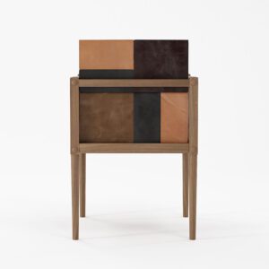 森森不息 擁抱地球月, 餐椅, Karpenter 義大利設計家具, 北歐家具 | Vintage KATCHWORK 真皮拼接扶手餐椅-18