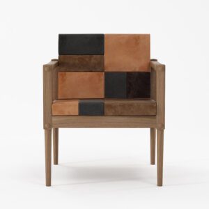 森森不息 擁抱地球月, 休閒椅, Karpenter 義大利設計家具, 北歐家具 | Vintage KATCHWORK 真皮拼接休間椅-17