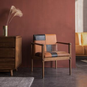 森森不息 擁抱地球月, 休閒椅, Karpenter 義大利設計家具, 北歐家具 | Vintage KATCHWORK 真皮拼接休間椅-16