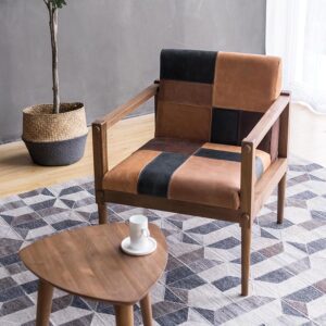 KATCHWORK 真皮拼接休間椅 - 图片 77587