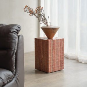 新品預購 Pre-Order Discount, 邊几, Mountain Living 家具系列, 當代設計家具 Matrix 方型洞石邊几-18