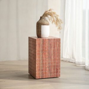 新品預購 Pre-Order Discount, 邊几, Mountain Living 家具系列, 當代設計家具 Matrix 方型洞石邊几-16