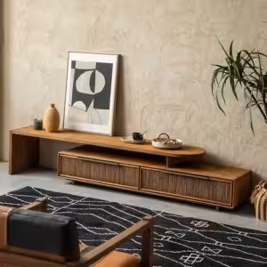 電視櫃, dBodhi 工業風家具, 靈魂老柚木家具 Grace 兩抽延伸電視櫃-28