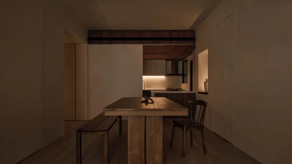 實木餐桌，原木家具，日式風格，北歐設計
