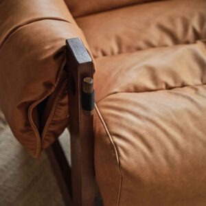 休閒椅, Mountain Living 家具系列, 當代設計家具 Fold 真皮休閒椅-26