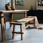 實木餐桌, 實木書桌, dBodhi 工業風家具, 靈魂老柚木家具 Artisan 懷舊簡約餐桌-6
