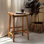 吧台, dBodhi 工業風家具, 靈魂老柚木家具 Caterpillar 原野編織吧台椅-6
