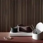 Menu Phold 柔軟置物盒（圓、麻灰）-7