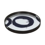 收藏 | 玩具 | 小物, 比利時原木實木家具｜Ethnicraft, 當代設計家具, Notre Monde 美國輕奢家飾 抽象光暈蔚藍玻璃托盤-75
