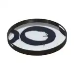收藏 | 玩具 | 小物, 比利時原木實木家具｜Ethnicraft, 當代設計家具, Notre Monde 美國輕奢家飾 抽象光暈蔚藍玻璃托盤-88
