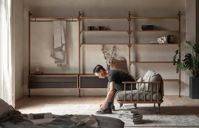Theo 煙燻橡木壁面層架組合 (層板組) - 图片 84896
