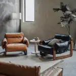 LAZY DAY｜懶懶過日子, 休閒椅, Mountain Living 家具系列, 當代設計家具 Fold 真皮休閒椅-42