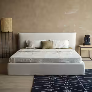 柚木床架｜實木床架, Mountain Living 家具系列, 當代設計家具 Roa 布面床架-21