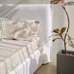 柚木床架｜實木床架, Mountain Living 家具系列, 當代設計家具 Roa 布面床架-19