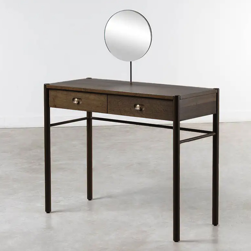 balam-Seared-oak-dressing-table-1 梳妝台, Square Roots 英國設計家具, 當代設計家具 Balam 焦燻橡木對鏡梳妝桌-9