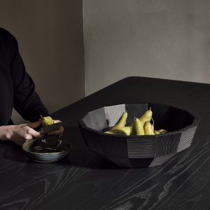 Striped 桃花心木置物碗