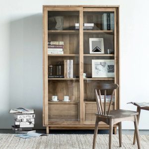 Wave 玻璃拉門書櫃／展示櫃