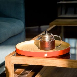 天然手工竹製圓形托盤