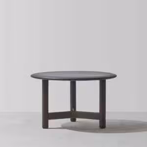 咖啡桌, 邊几, District 8 摩登工業復古家具, 工業風家具 Stilt 栗黑橡木黃銅圓邊几-33